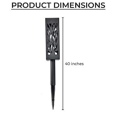 Set of 6pcs Black Garden LED Light