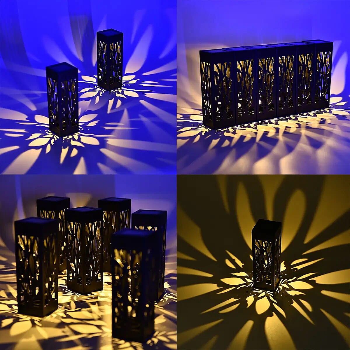 Set of 6pcs Black Garden LED Light