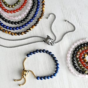 EverTrue Unakite, Neon Green Crystal Beaded Panther Slider Necklace (18 Inches) in ION Plated YG Stainless Steel 111.50 ctw , Tarnish-Free, Waterproof, Sweat Proof Jewelry