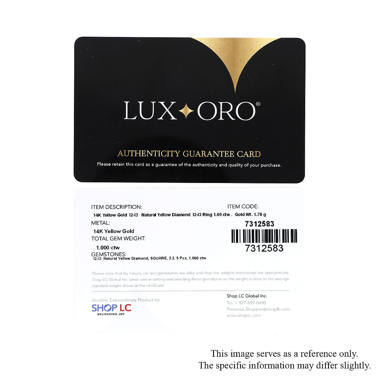 SGL Certified LUXORO 14K Yellow Gold Princess Cut Natural Yellow Diamond I2-I3 Ring 2 Grams 1.00 ctw image number 6