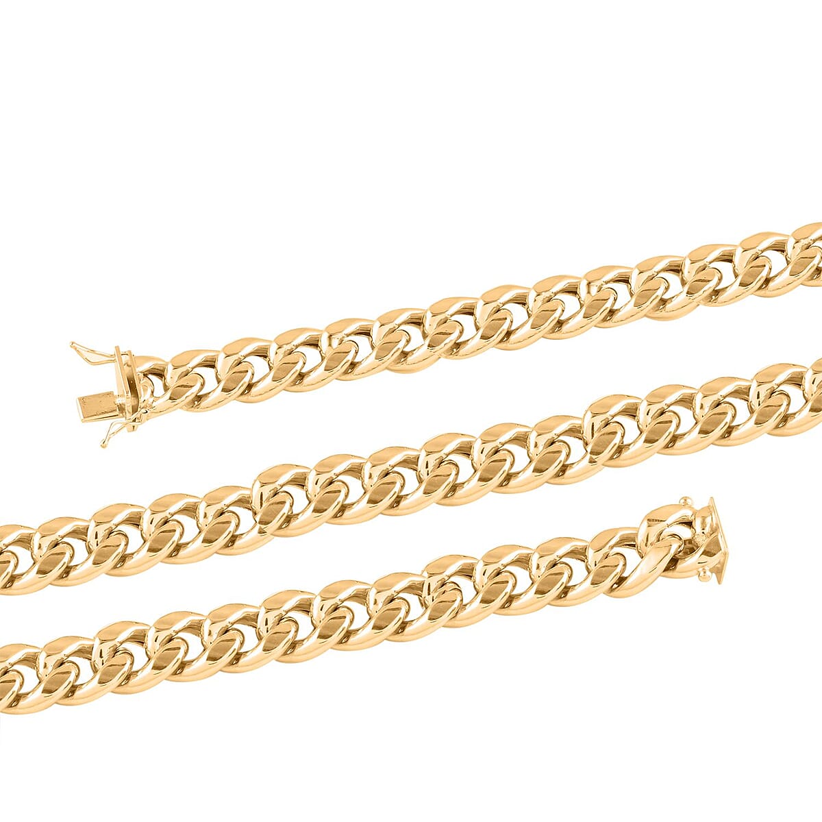 10K Yellow Gold 12.8mm Miami Cuban Necklace 20 Inches 74.90 Grams image number 2