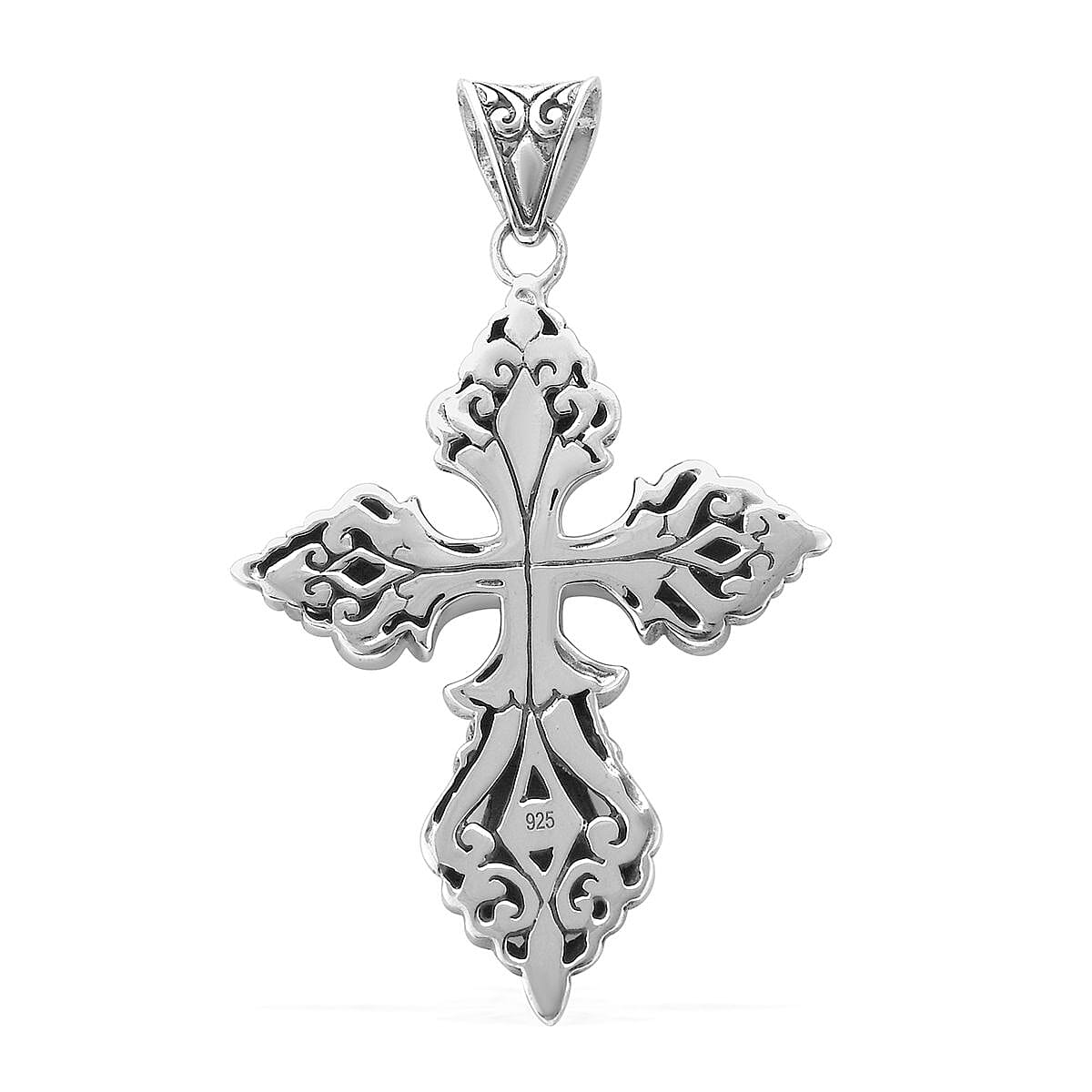 BALI LEGACY Sterling Silver Cross Pendant 10.40 Grams image number 4