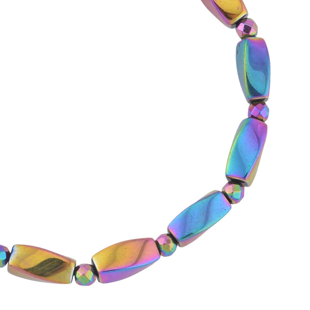 Mystic Color Hematite Beaded Stretch Bracelet 82.50 ctw image number 3