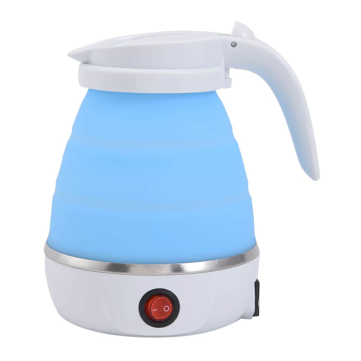 Blue Silicone Foldable Electric Kettle with Stainless Steel - 0.6L (UL Certificate Plug) (6.49"x5.31"x7.09") image number 0