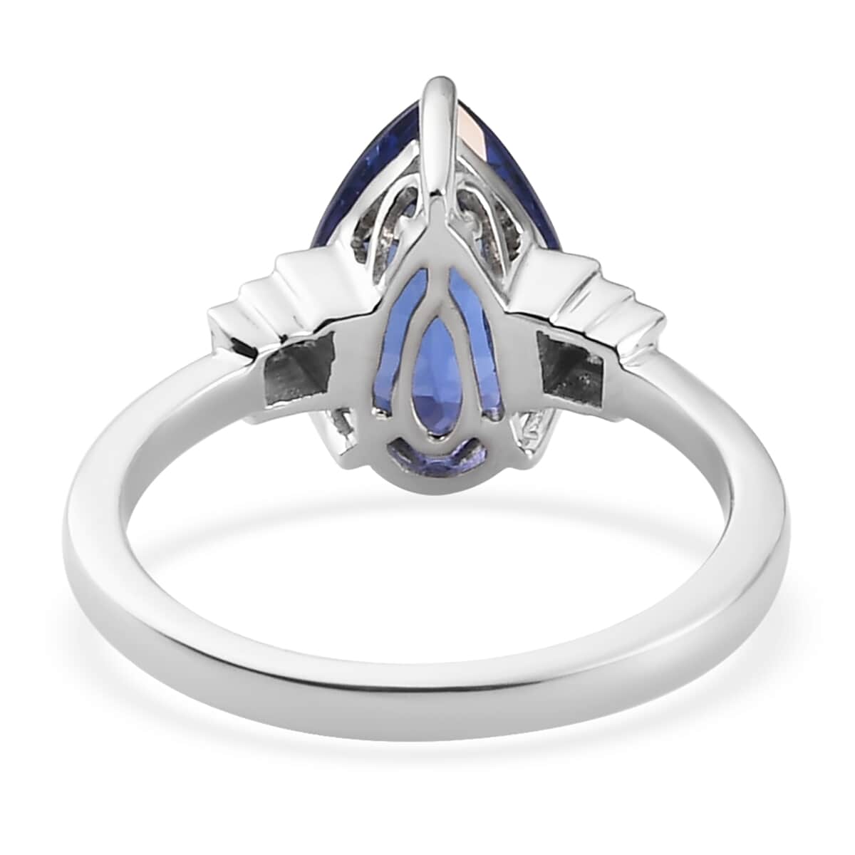 Iliana 18K White Gold AAA Tanzanite and G-H SI Diamond Ring (Size 9.0) 3.25 ctw image number 4