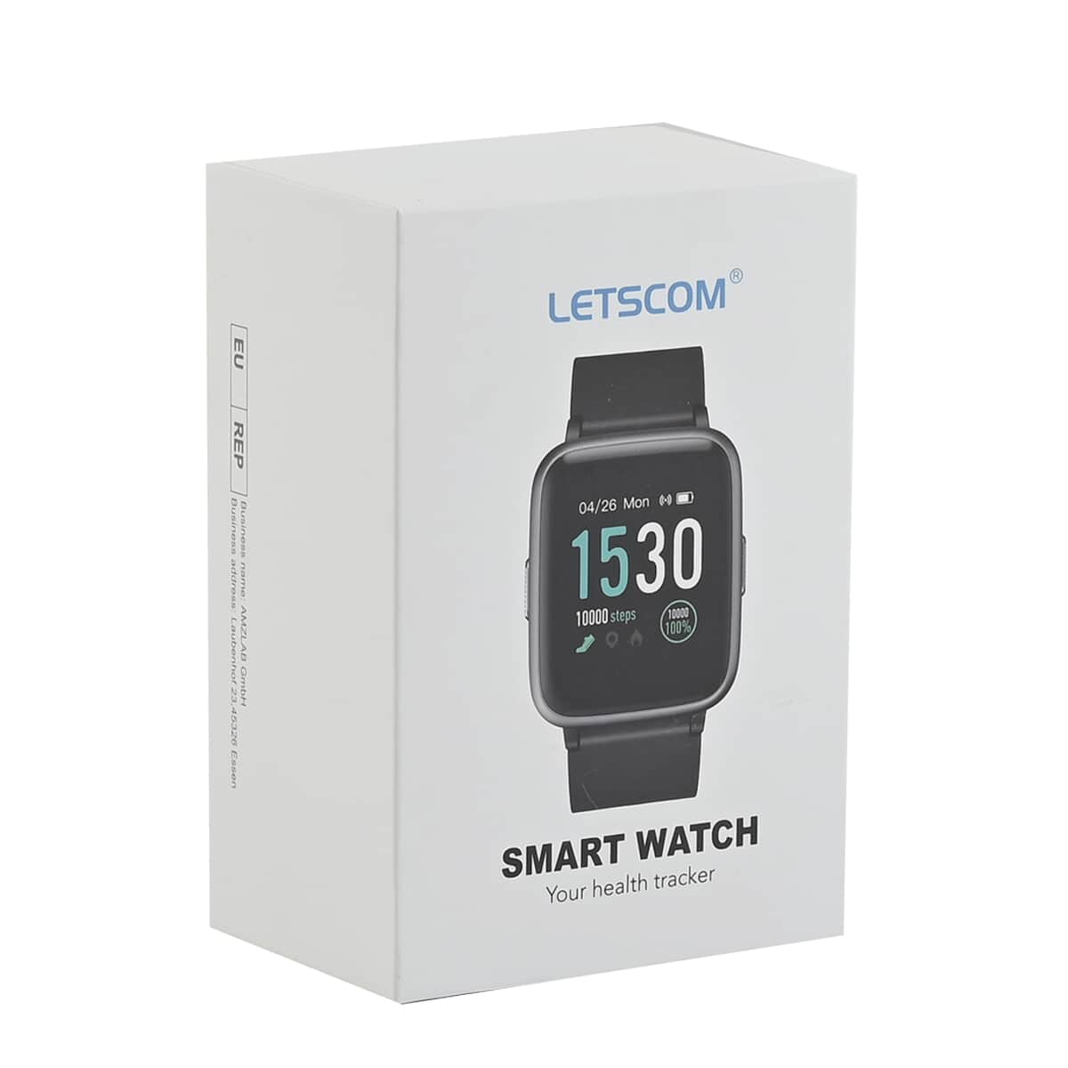 LETSCOM IP68 Waterproof Fitness Tracker Smart Watch with Blue Strap (Compatible with iPhone and Android) image number 5