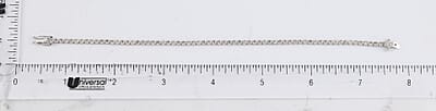 18K White Gold Natural Champagne Diamond Tennis Bracelet (7.25 In) 4.75 Grams 2.00 ctw