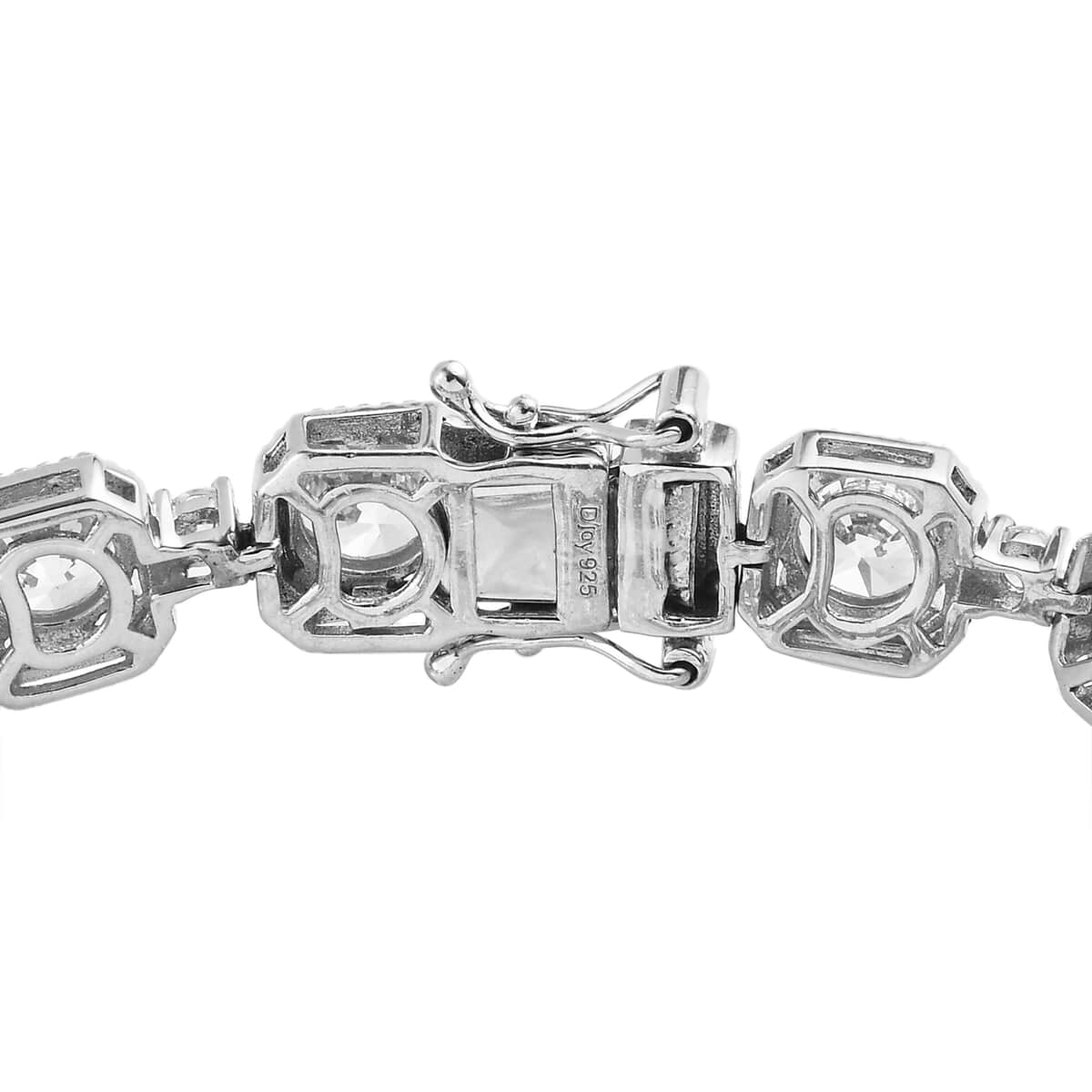 Lustro Stella Made with Finest CZ Station Bracelet in Platinum Over Sterling Silver (7.25 In) 26.30 ctw image number 3