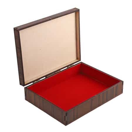 Pine Wood Jewellery box with Single Partition inside of size 6*8  image number 6