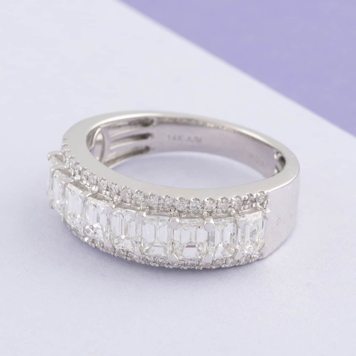 14K White Gold G-H I1-I2 Diamond Ring (Size 8.0) 4.50 Grams 2.00 ctw image number 1