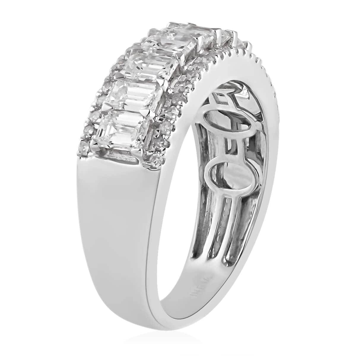 14K White Gold G-H I1-I2 Diamond Ring (Size 8.0) 4.50 Grams 2.00 ctw image number 3