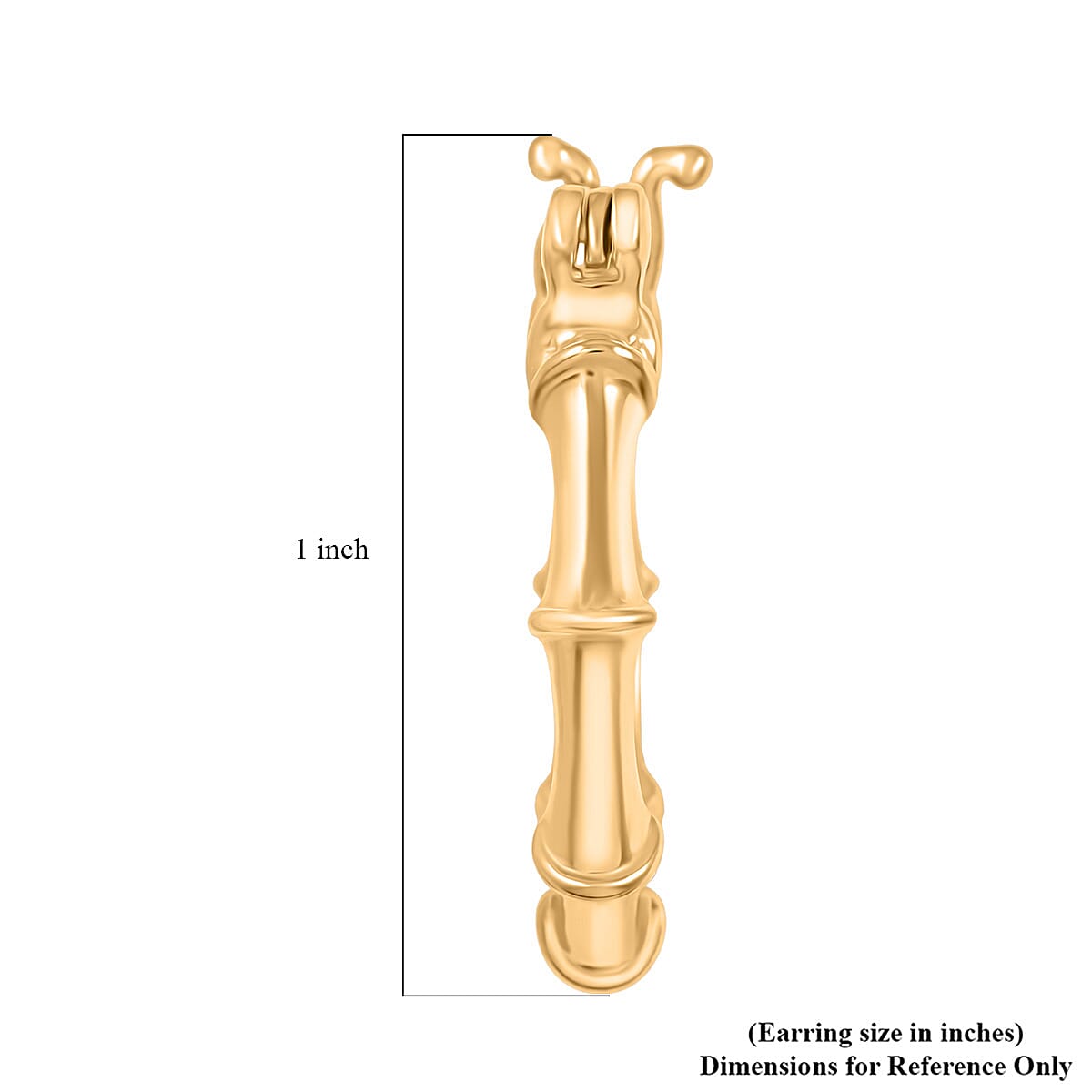 Sunday Child Vermeil Yellow Gold Over Sterling Silver Inside Out Hoop Earrings 5.25 Grams image number 4