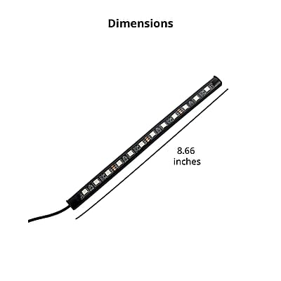 Set of 4pcs Black 48 Remote Control LED Strips