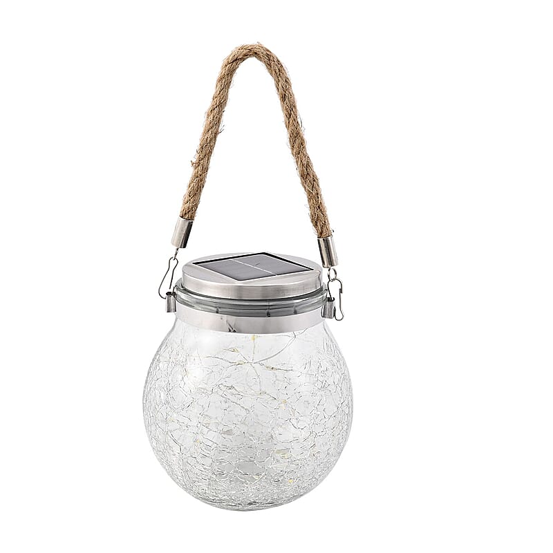 Hanging Outdoor Solar Wishing Bottle Light with 20 LED Warm Light (The built-in battery is 1.2v/AA 600Mah NI-MH)