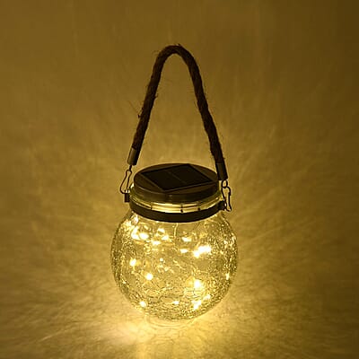 Hanging Outdoor Solar Wishing Bottle Light with 20 LED Warm Light (The built-in battery is 1.2v/AA 600Mah NI-MH)