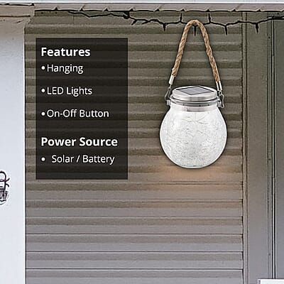 Hanging Outdoor Solar Wishing Bottle Light with 20 LED Warm Light (The built-in battery is 1.2v/AA 600Mah NI-MH)