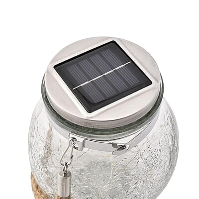Hanging Outdoor Solar Wishing Bottle Light with 20 LED Warm Light (The built-in battery is 1.2v/AA 600Mah NI-MH)