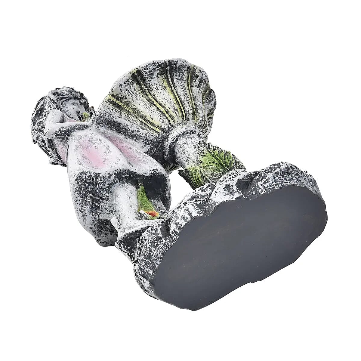 Outdoor Lighting Solar Girl Statue with Bird Bath image number 5