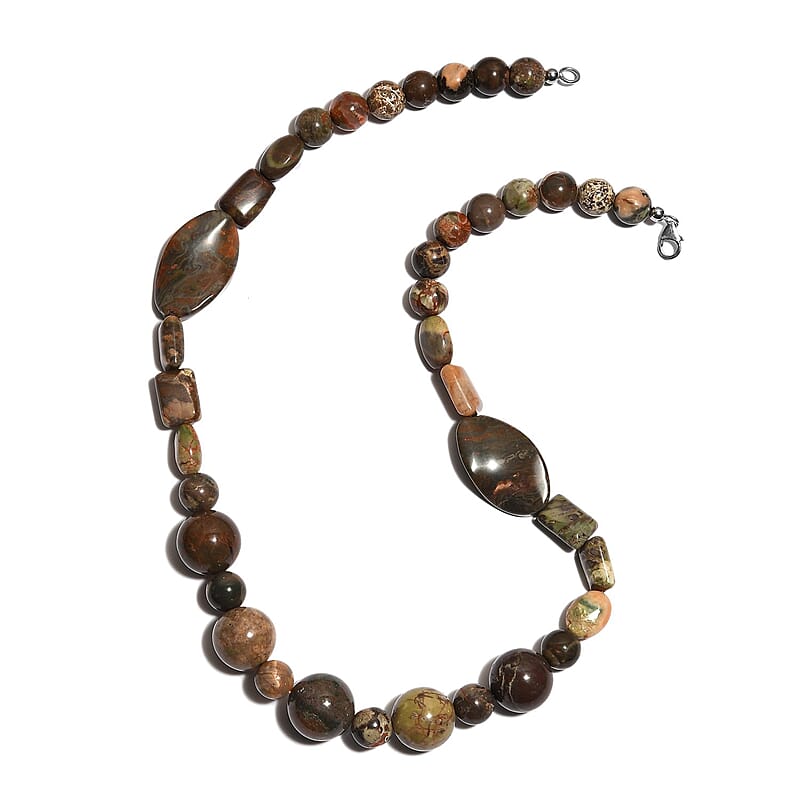 Cherry Creek Beaded Necklace 20 Inches in Sterling Silver 397.00 ctw