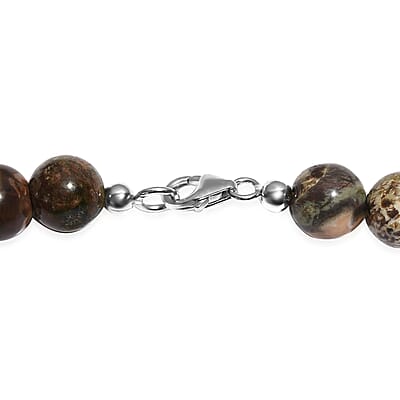 Cherry Creek Beaded Necklace 20 Inches in Sterling Silver 397.00 ctw