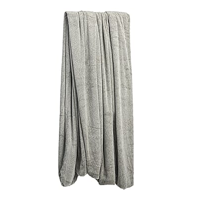 Homesmart Driftwood Gray Orange Stock Solid Double Layers Rabbit Hair Throw