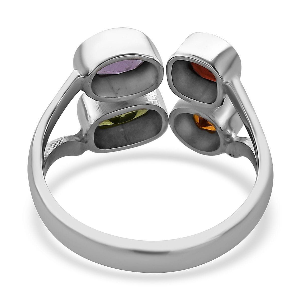 Bali Legacy Peridot, Multi Gemstone Ring in Sterling Silver (Size 10.0) 1.80 ctw image number 4