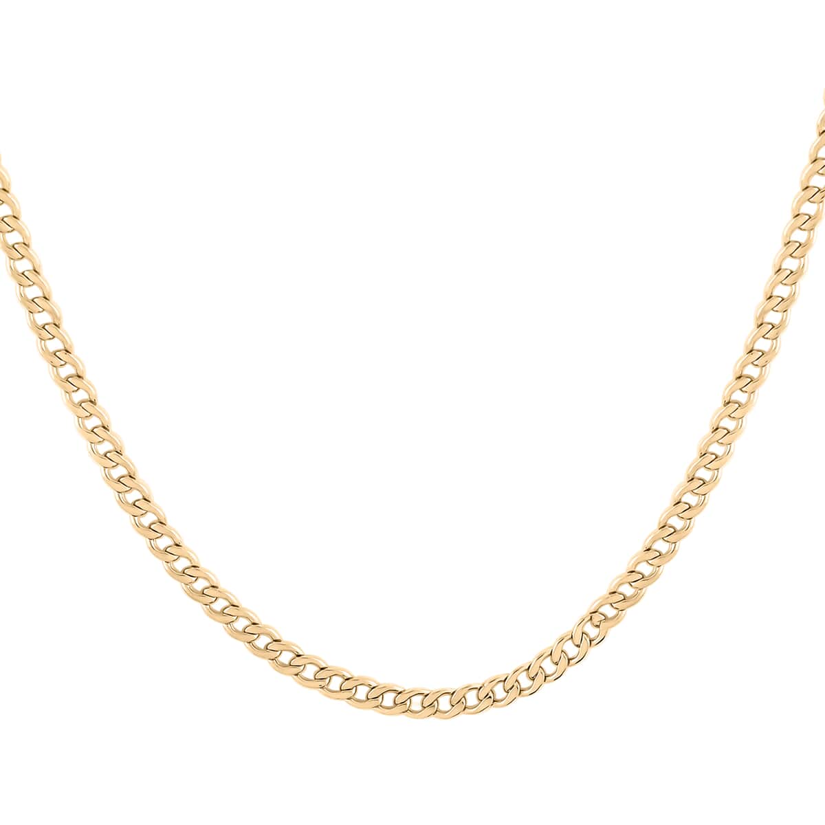 Italian 10K Yellow Gold Curb Chain 16 Inches 1.90 Grams image number 0