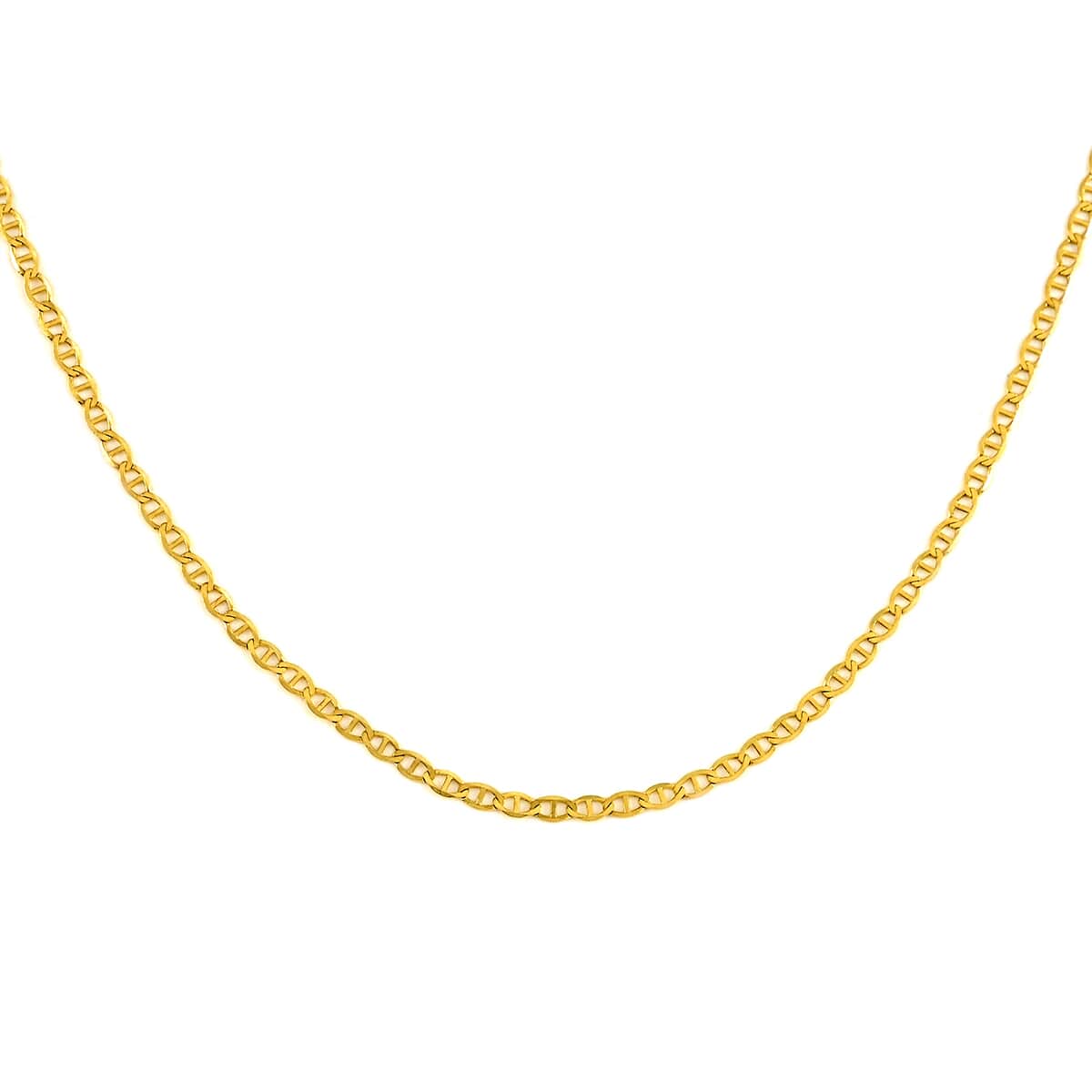 Italian 10K Yellow Gold 1.5mm Mariner Chain 22 Inches 1.20 Grams image number 0