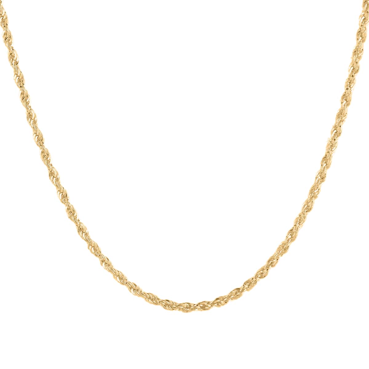 Italian Rope Chain 16 Inches in 10K Yellow Gold 1.20 Grams image number 0