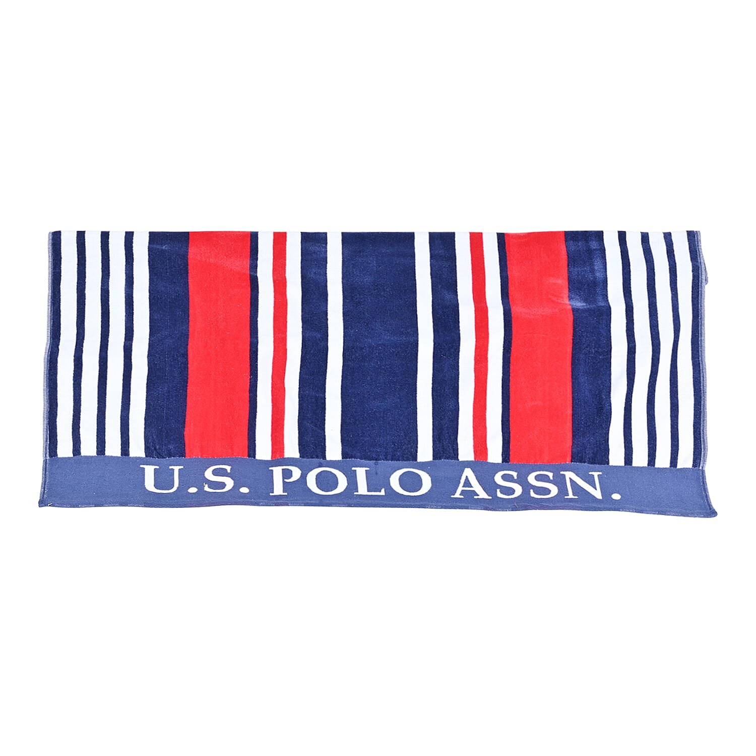 U.S. Polo Assn. Multi Color Oversized Striped Nautical Design Beach Towel - Multi Color 