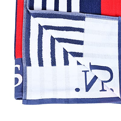 U.S. Polo Assn. Multi Color Oversized Striped Nautical Design Beach Towel - Multi Color 