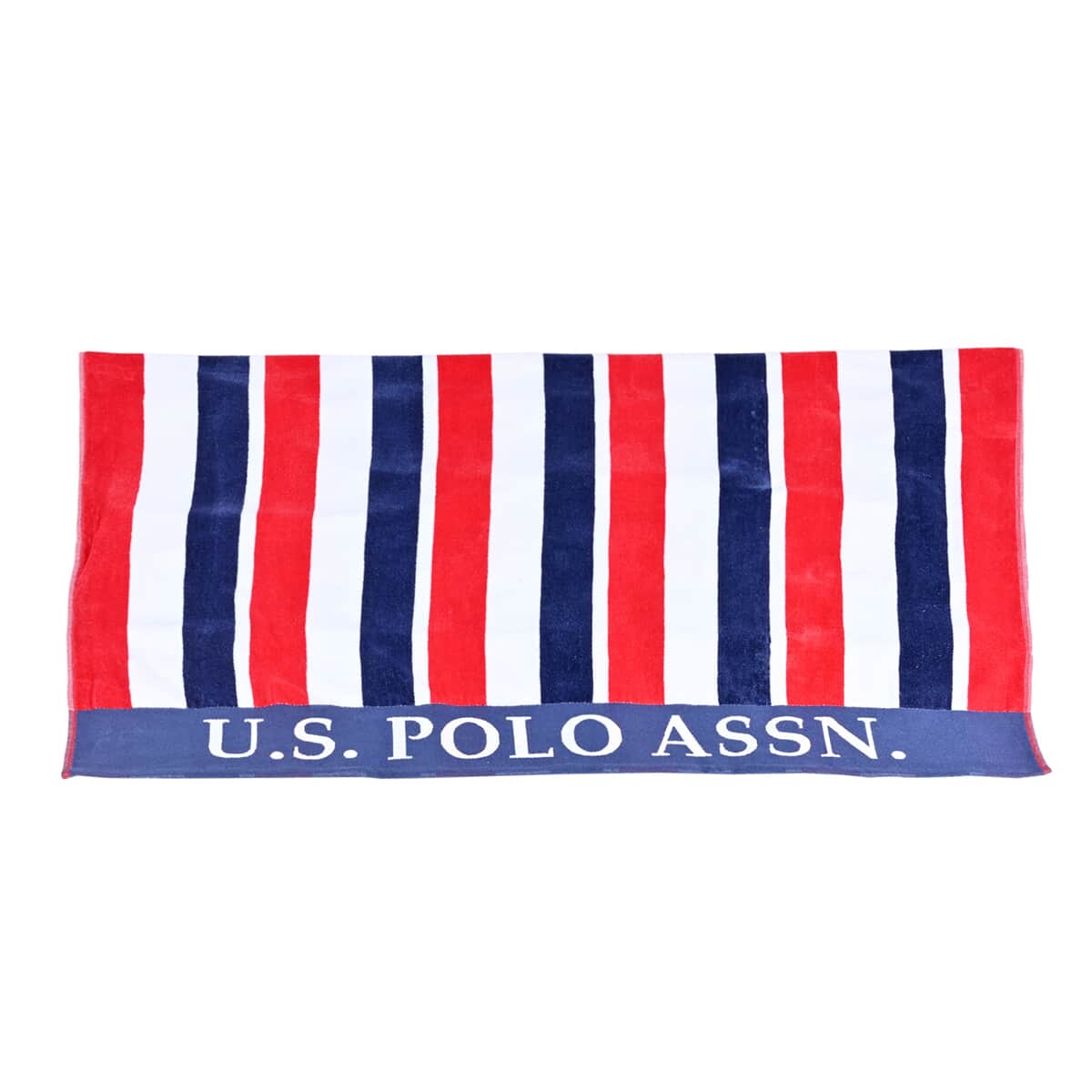 U.S. Polo Assn. Oversized Striped Nautical Design Beach Towel - Multi Color  image number 0