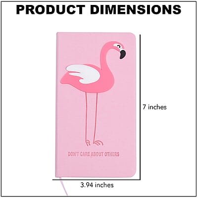 Pink Flamingo Pattern Journal with Stencil Set
