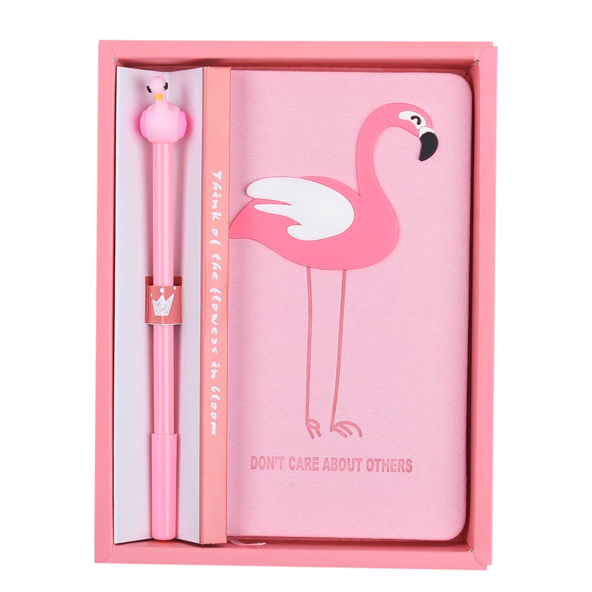 Pink Flamingo Pattern Journal with Stencil Set (3.94"x7") image number 6