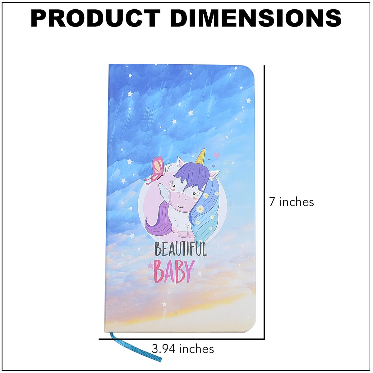 Pink Unicorn Pattern Journal with Stencil Set image number 3