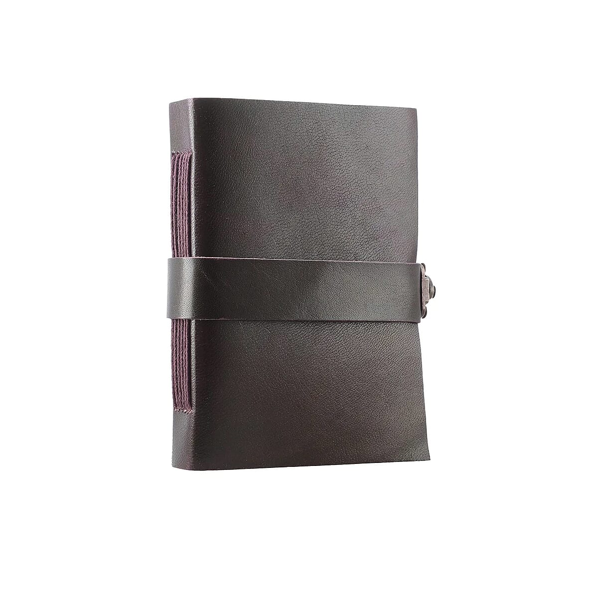 "100% genuine Leather journal with hand dyed brown colored Handmade paper Size:7x5"" ,   Color: Tan" image number 5