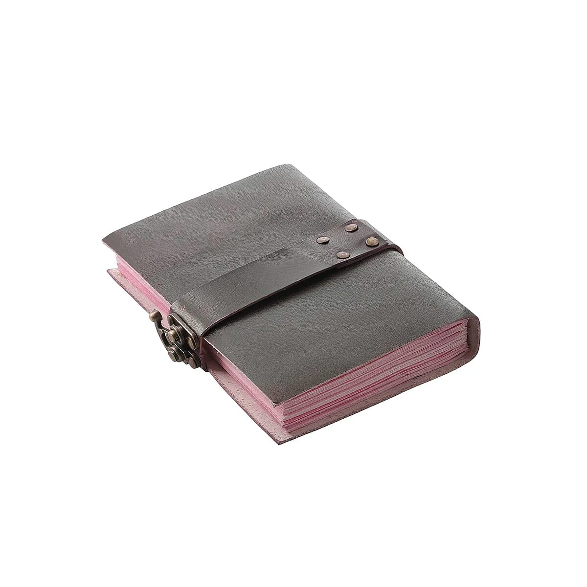 "100% genuine Leather journal with hand dyed brown colored Handmade paper Size:7x5"" ,   Color: Tan" image number 6