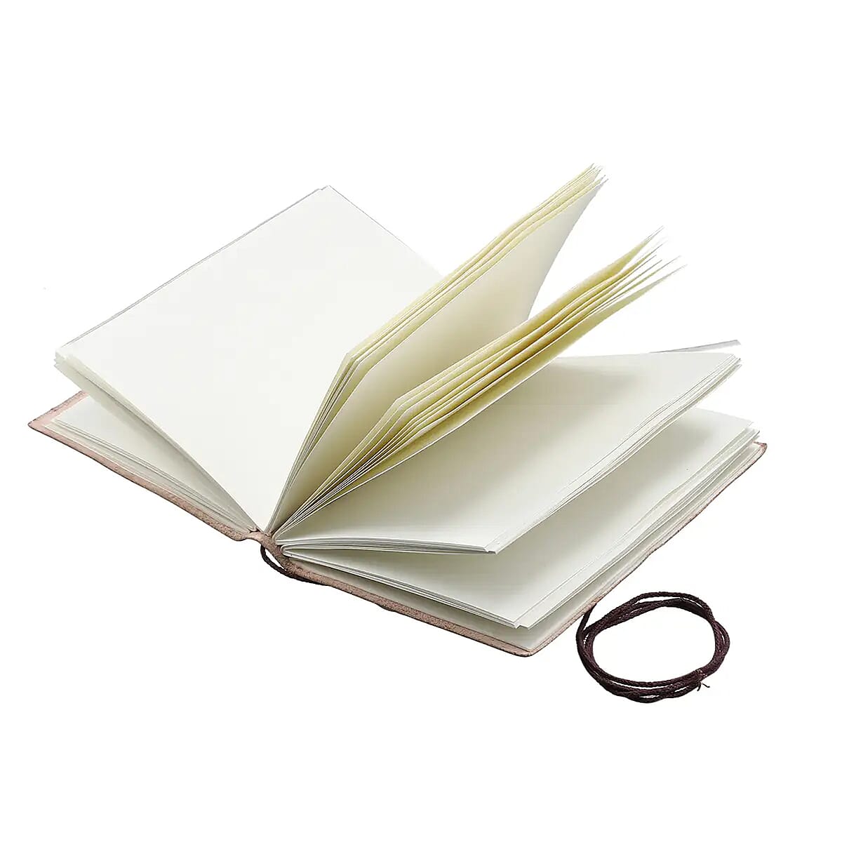 "Lasercut 100% genuine Leather Journal With Black Onyx Gemstone Size:7(L) x 5(W) Inches   Color: Brown" image number 6