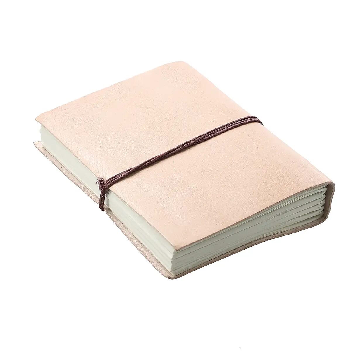 Brown Genuine Leather Journal With Jasper Gemstone image number 5