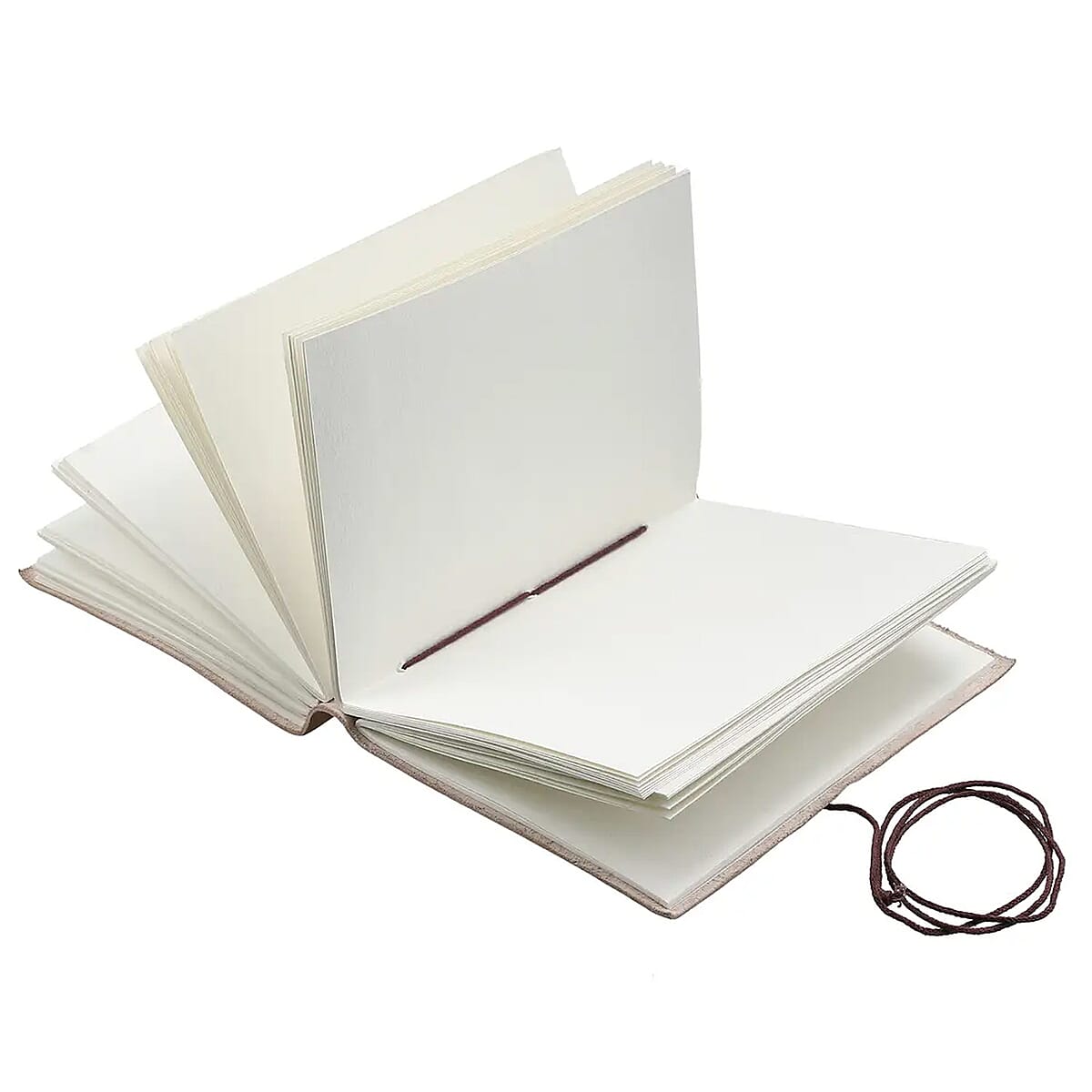 Brown Genuine Leather Journal With Jasper Gemstone image number 6