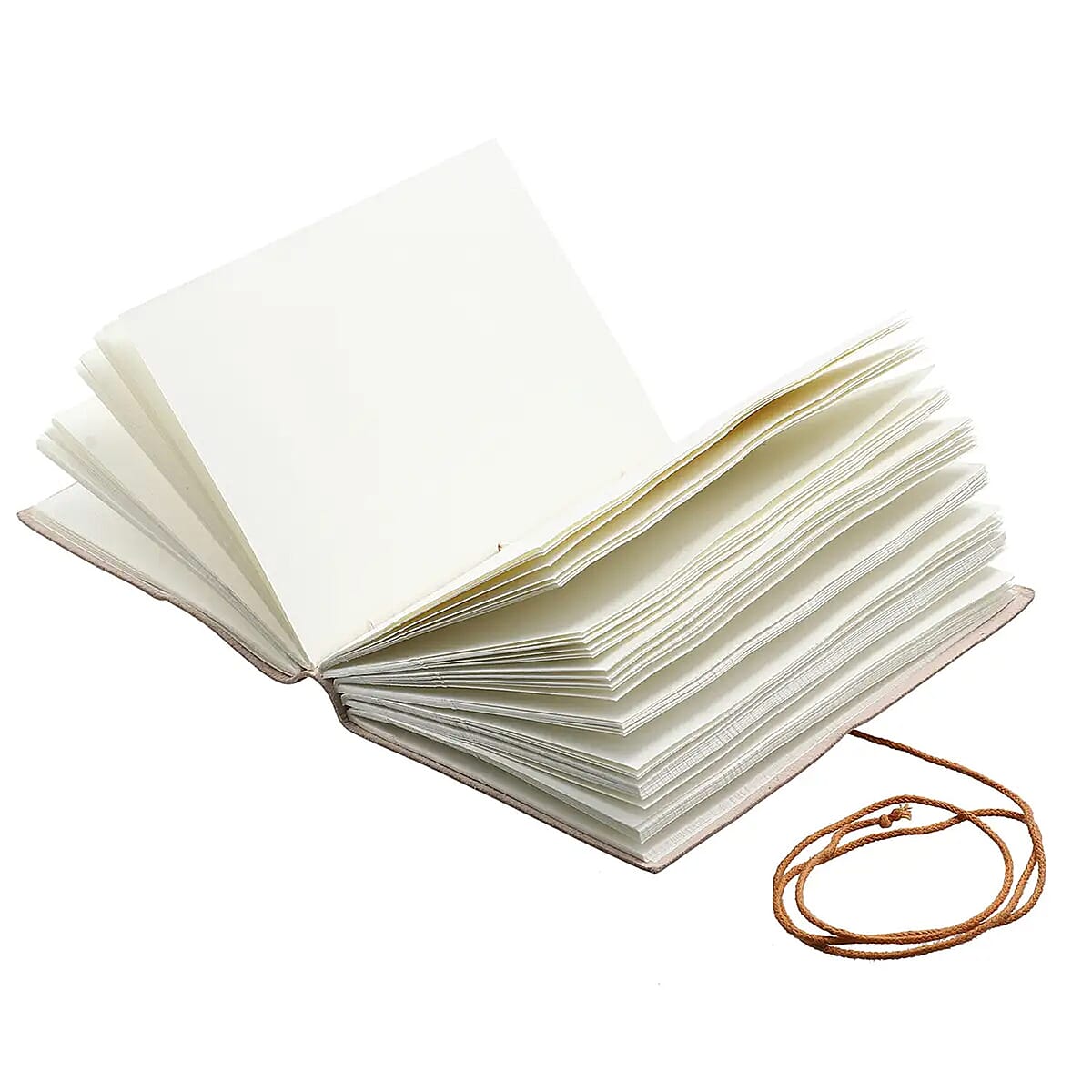 Brown Genuine Leather Journal With Red Agate Gemstone image number 6