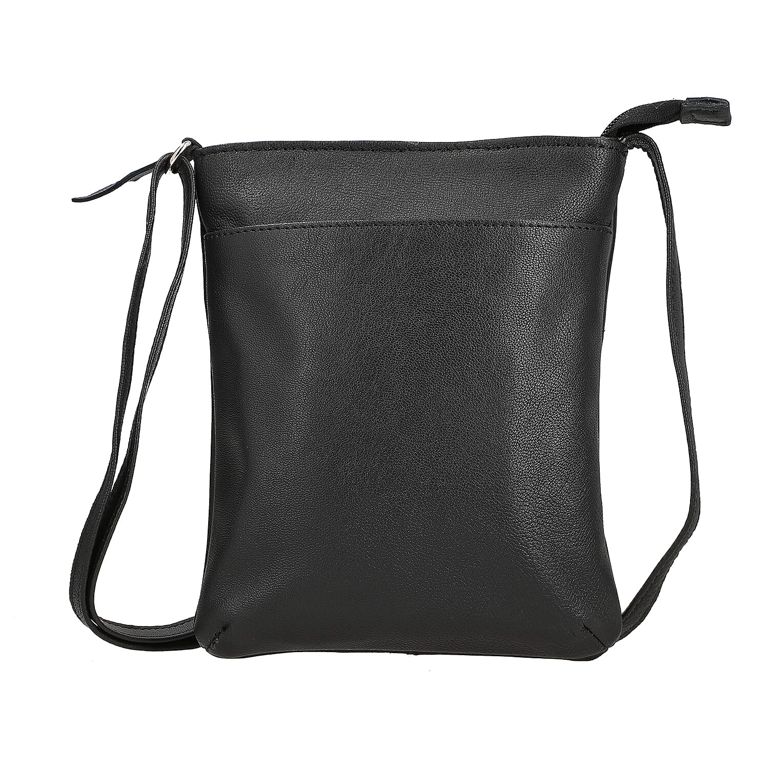 Black Color Genuine Leather Crossbody Bag