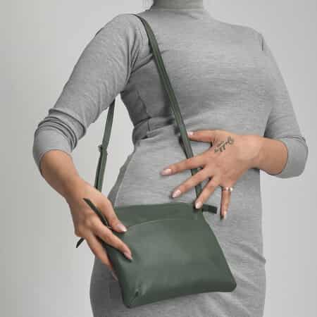 Shop LC Genuine Leather Crossbody Bag with Shoulder Adjustable Detachable  Strap