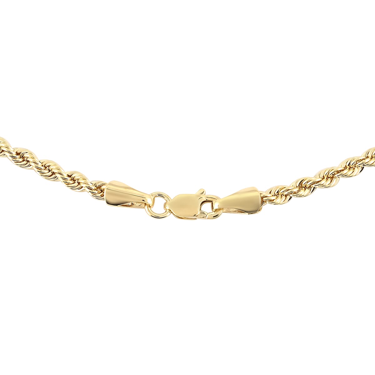 10K Yellow Gold 2.7mm Quint Rope Chain Necklace 18 Inches 3.30 Grams image number 2