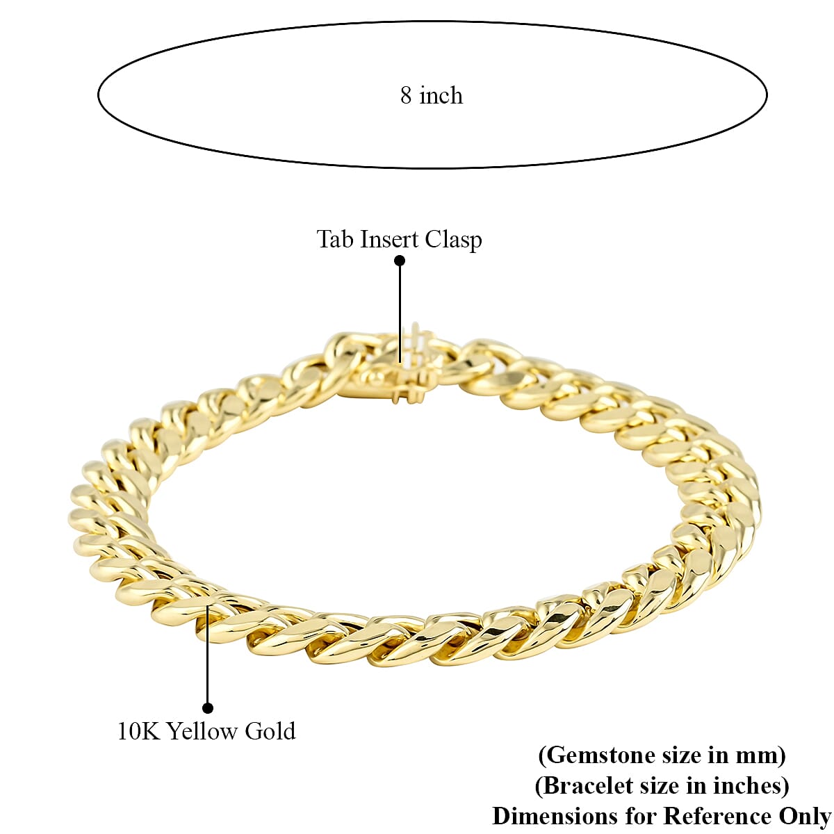 10K Yellow Gold 3.75mm Miami Cuban Bracelet (8.00 In) 3.0 Grams image number 4