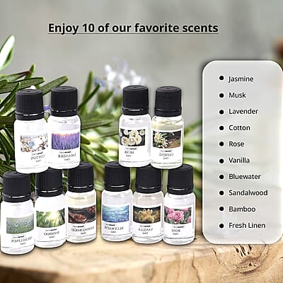 7 Color Light Humidifier With 10 Essential Oil