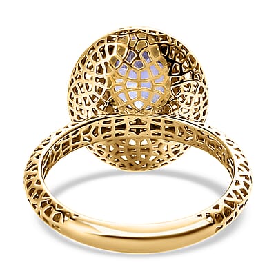 Mirage Collection Luxoro 10K Yellow Gold AAA Tanzanite Ring (Size 10.0) 1.00 ctw