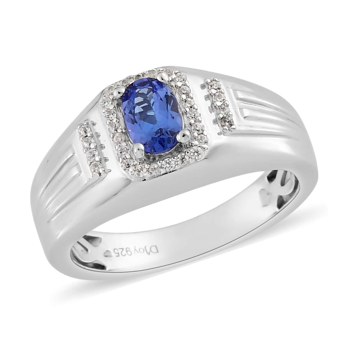 AAA Tanzanite selling and Zircon Men's Ring