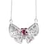 GP Amore Collection AAA Niassa Ruby (FF) and Multi Gemstone Necklace 18 Inches in Platinum Over Sterling Silver 7.15 ctw image number 4