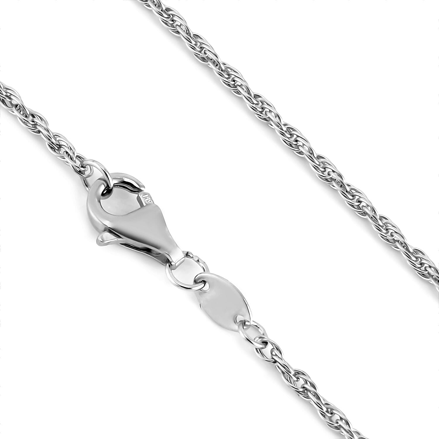 950 Platinum Rope Chain 20 Inches with Lobster Lock 4.85 Grams